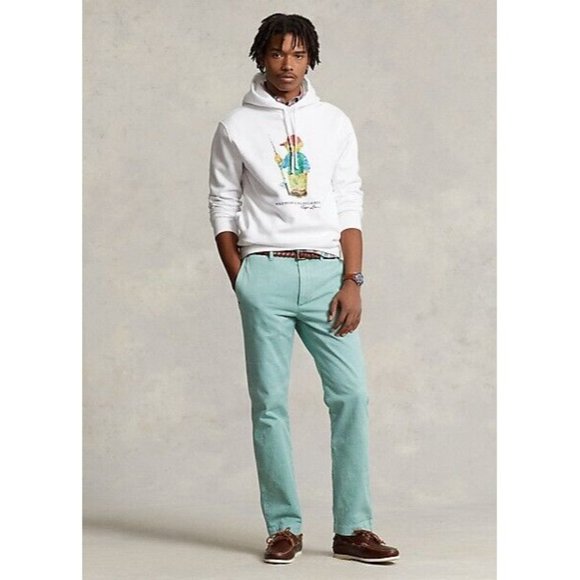 $228 - POLO RALPH LAUREN POLO BEAR Fisherman Fleece Hoodie White Size XXL - Picture 1 of 9